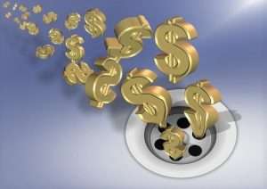 Blog money down drain