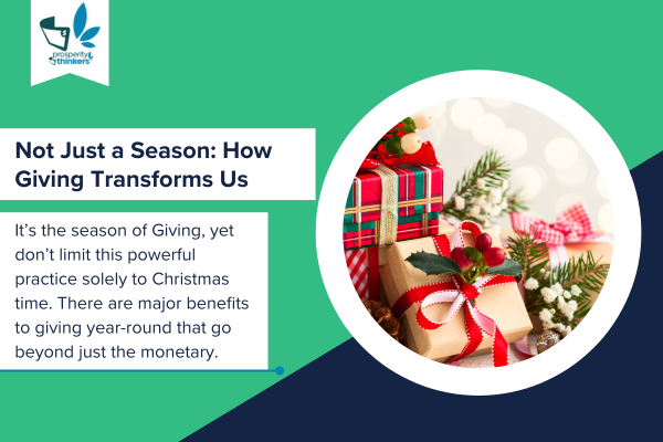 How giving transforms us; power of giving